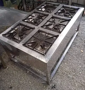 Magnificent Commercial Stainless Steel 6-Burner Gas Cooker / Stove.