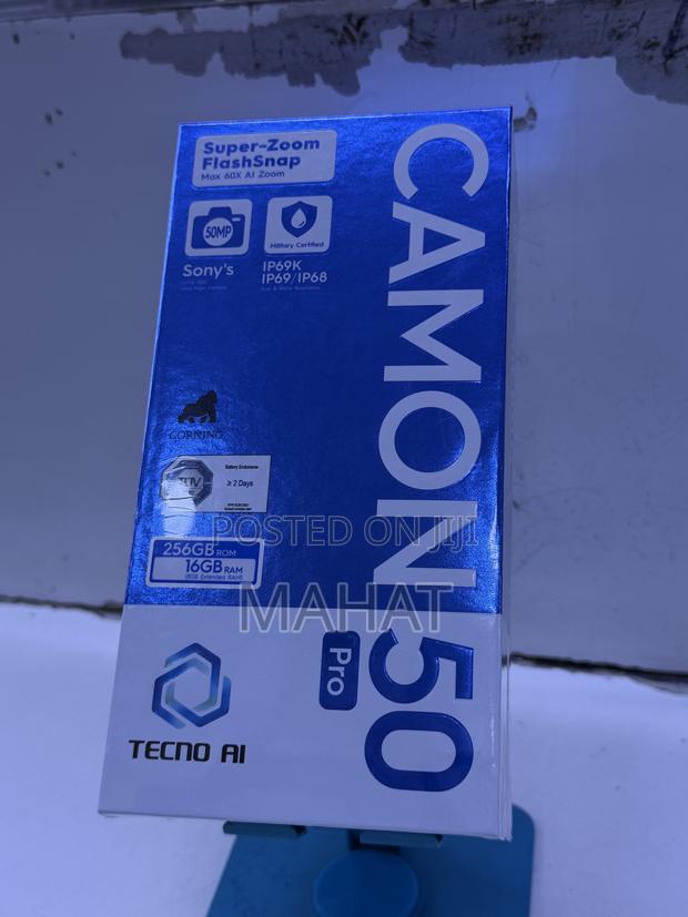 New Tecno Camon 50 Pro 256 GB Black