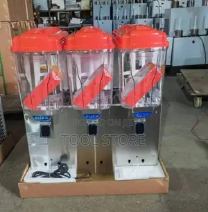 Commercial Triple-Tank Juice Dispenser/Three-Tank Beverage Dispenser