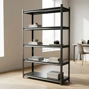 Storage Rack; Adjustable 5-Shelf Steel Storage Rack