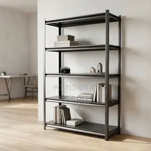 Storage Rack; Adjustable 5-Shelf Steel Storage Rack