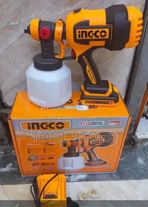 Portable Battery-Powered Spray Gun/Ingco 20V Cordless Spray Gun