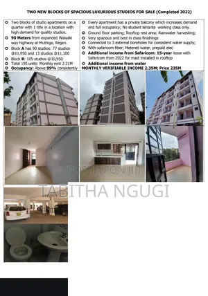 1bdrm Block of Flats in Regen for sale