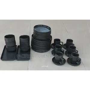 32 PCS Matte Stoneware Smooth Finish Dinner Set