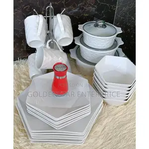 31 PCS Trendy Hexagonal Dinner Sets