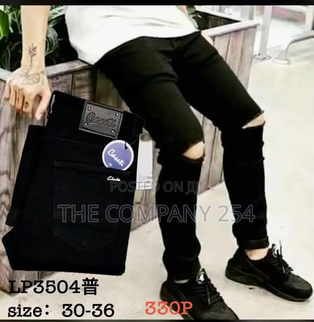 One Cut Original Black Pants for Men