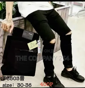 One Cut Original Black Pants for Men