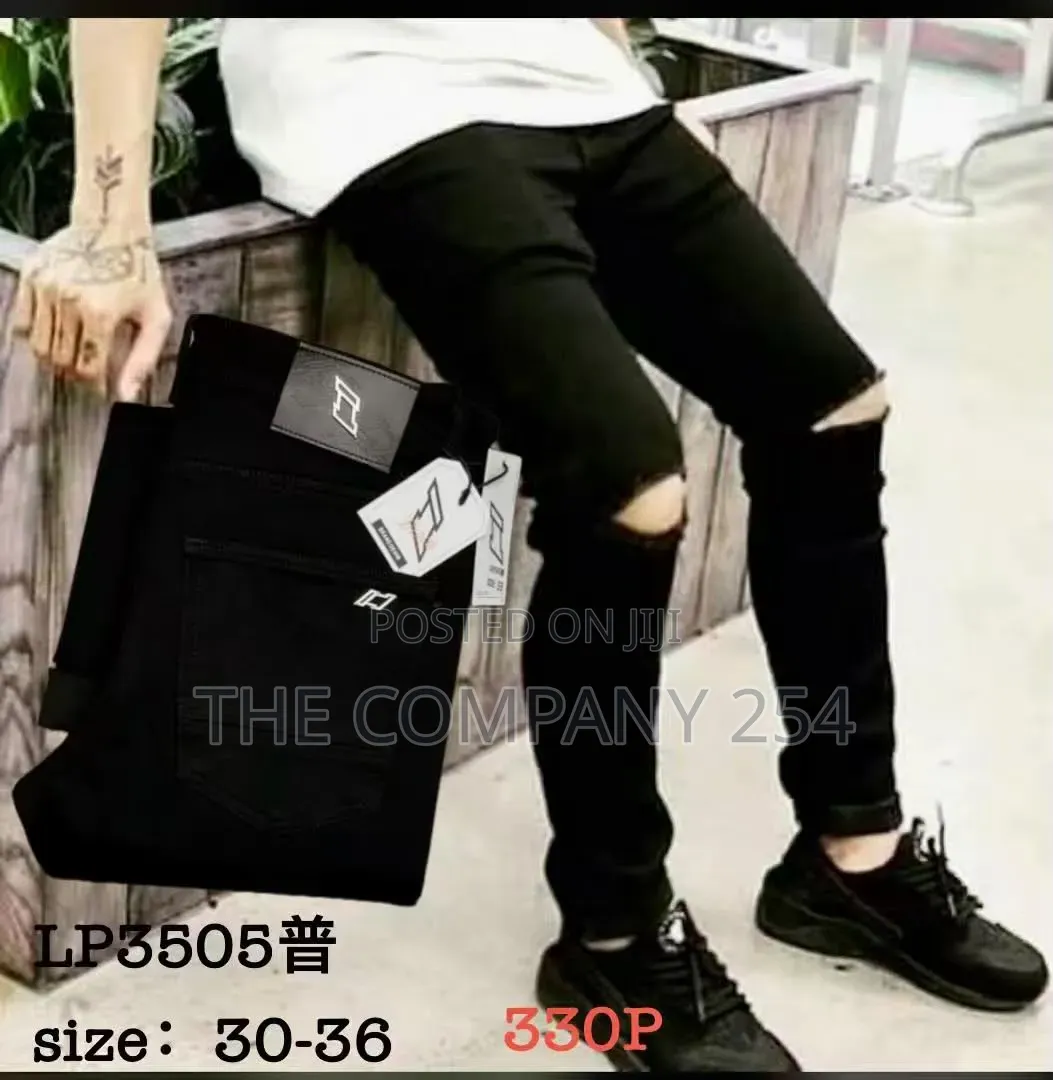One Cut Original Black Pants for Men