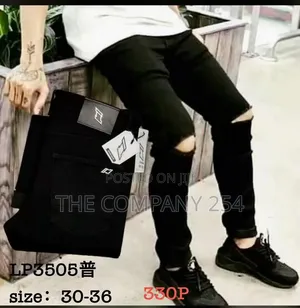 One Cut Original Black Pants for Men