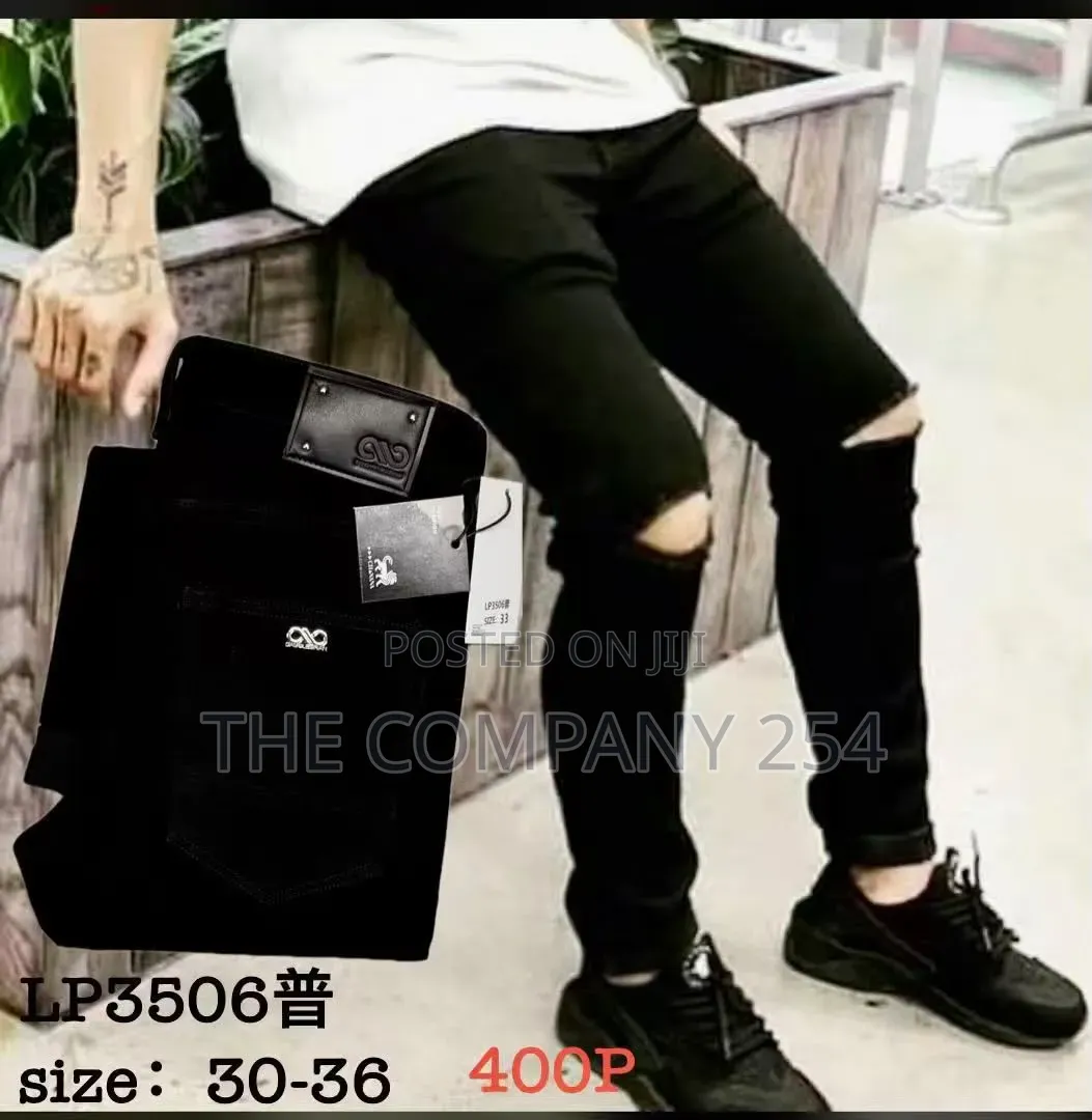 One Cut Original Black Pants for Men
