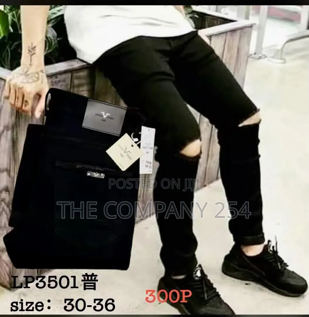 One Cut Original Black Pants for Men