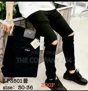One Cut Original Black Pants for Men