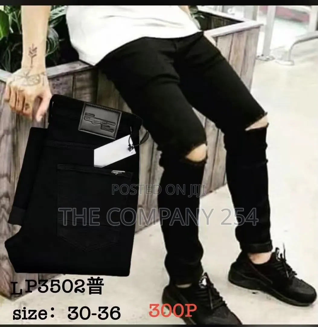 One Cut Original Black Pants for Men