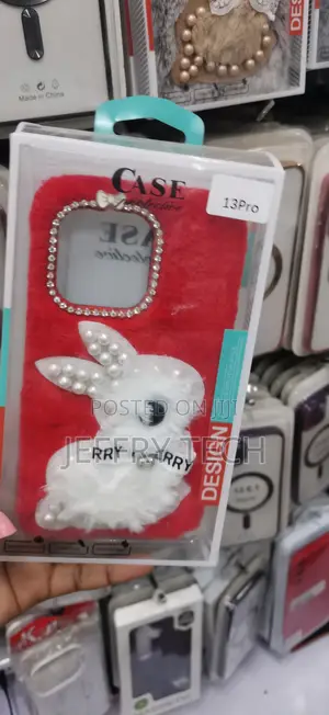 3D Plush Bunny Phone Case, Specifically Sized for the iPhone 12 Pro