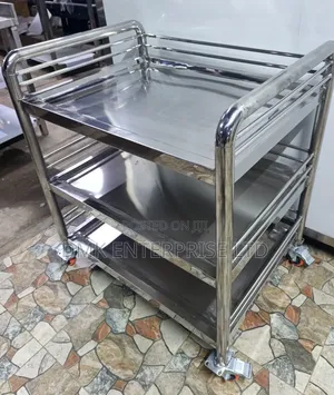 3-Tier Stainless Steel Service/Catering Trolley