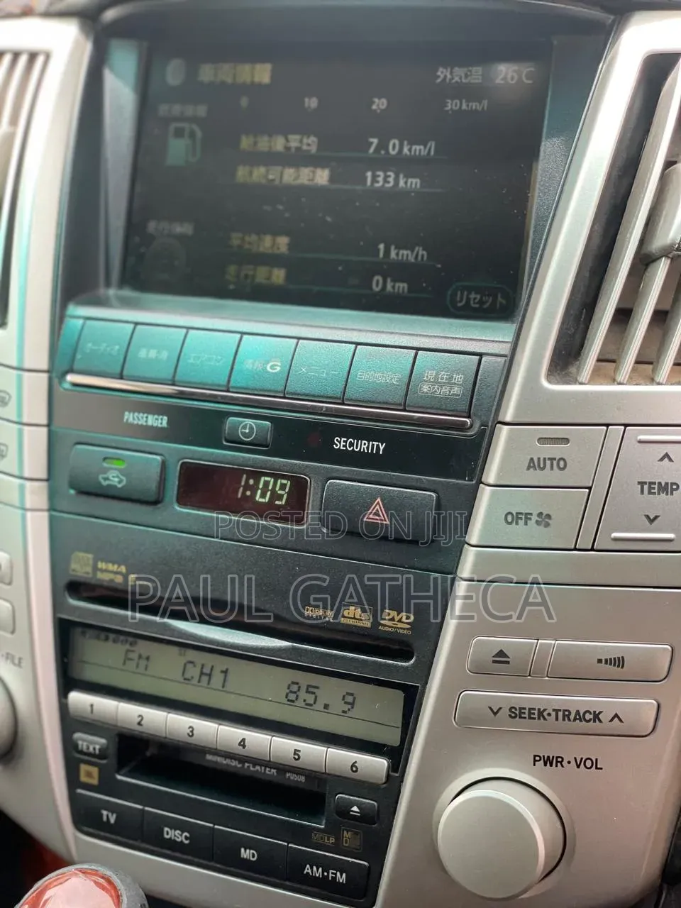 Toyota Harrier 2010 Silver
