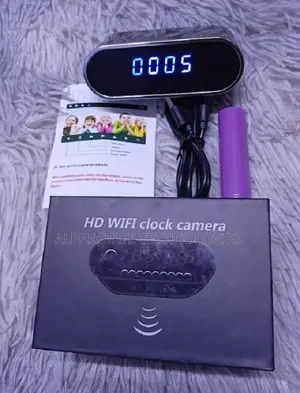 Wifi Small Clock Spy/Hidden Camera for Home /Office Use
