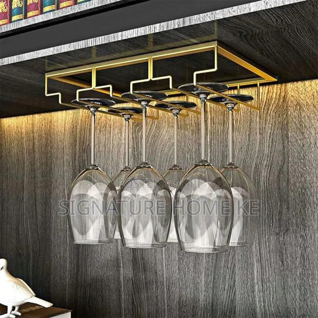 Metallic Wine Glass Holder Rack - main view