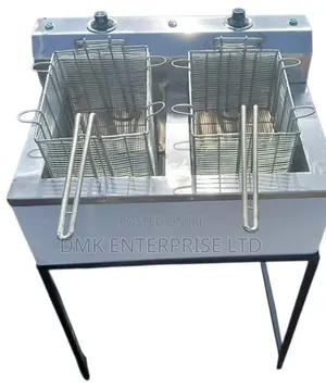 Locally-Made Jua Kali Double Commercial Deep Fryer