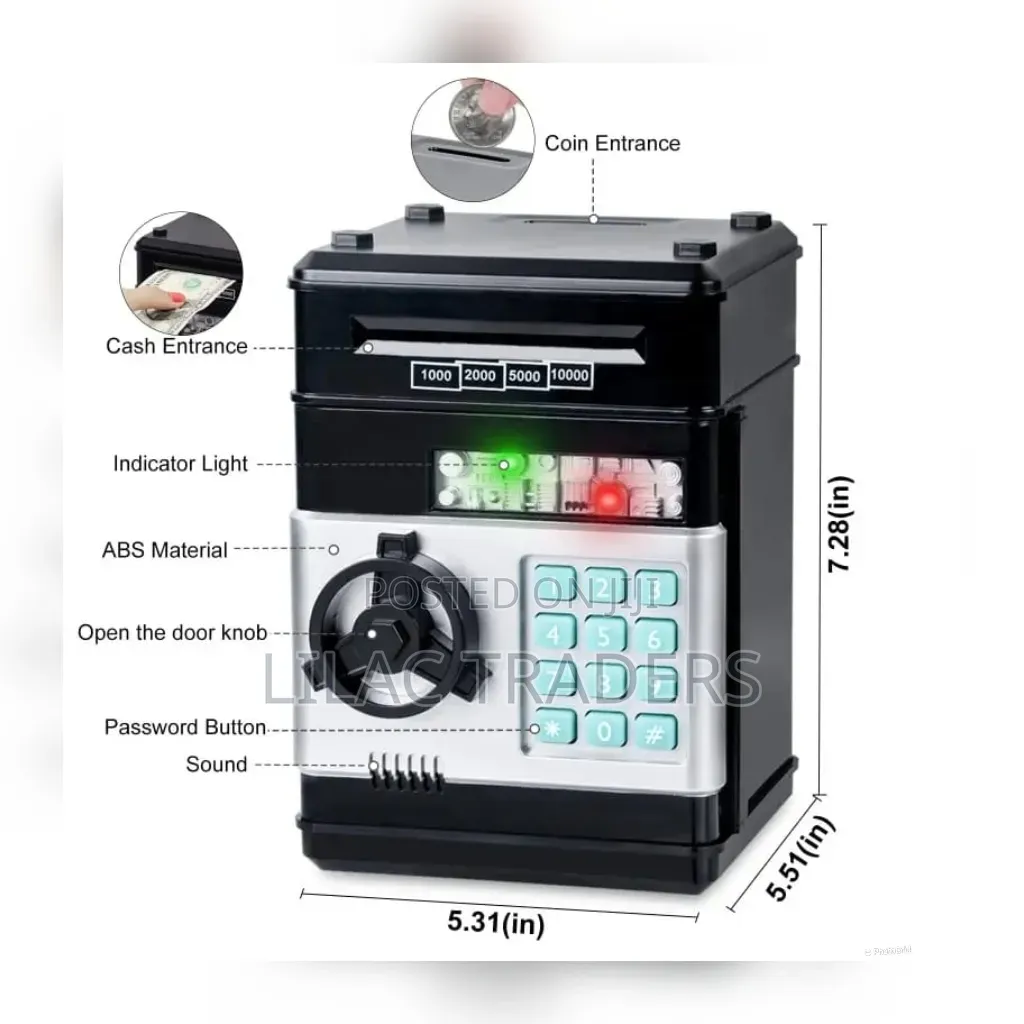 Automatic Money Saving ATM Box for Children Pa