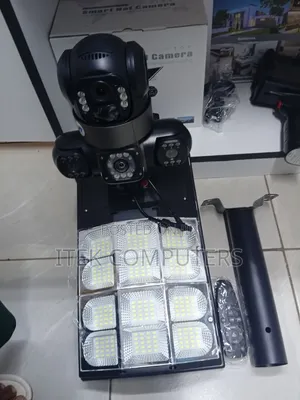 Smart AI Solar CCTV Camera 300W for Home Safety and Lighting