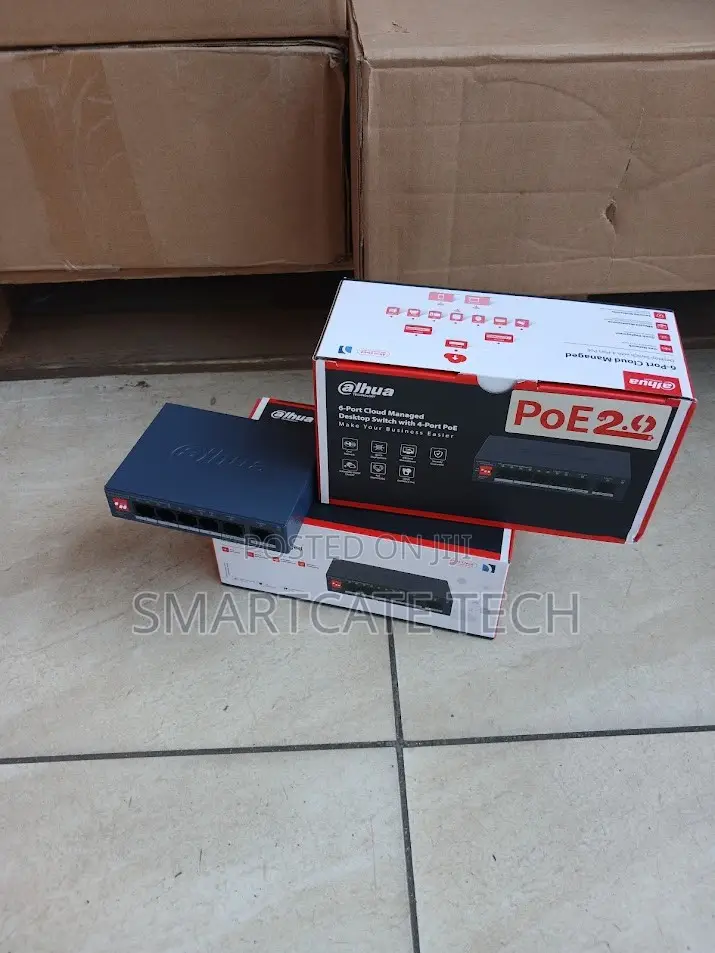 Dahua 4-Port Fast Ethernet PoE Switch With 2 Uplink Ports