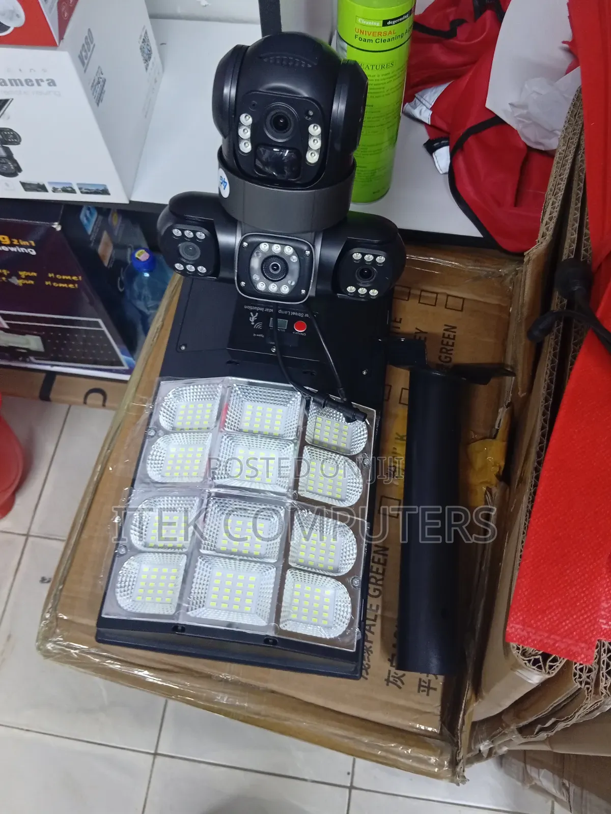 Two-in-One 300W Solar CCTV Camera With Intelligent Motion Detection