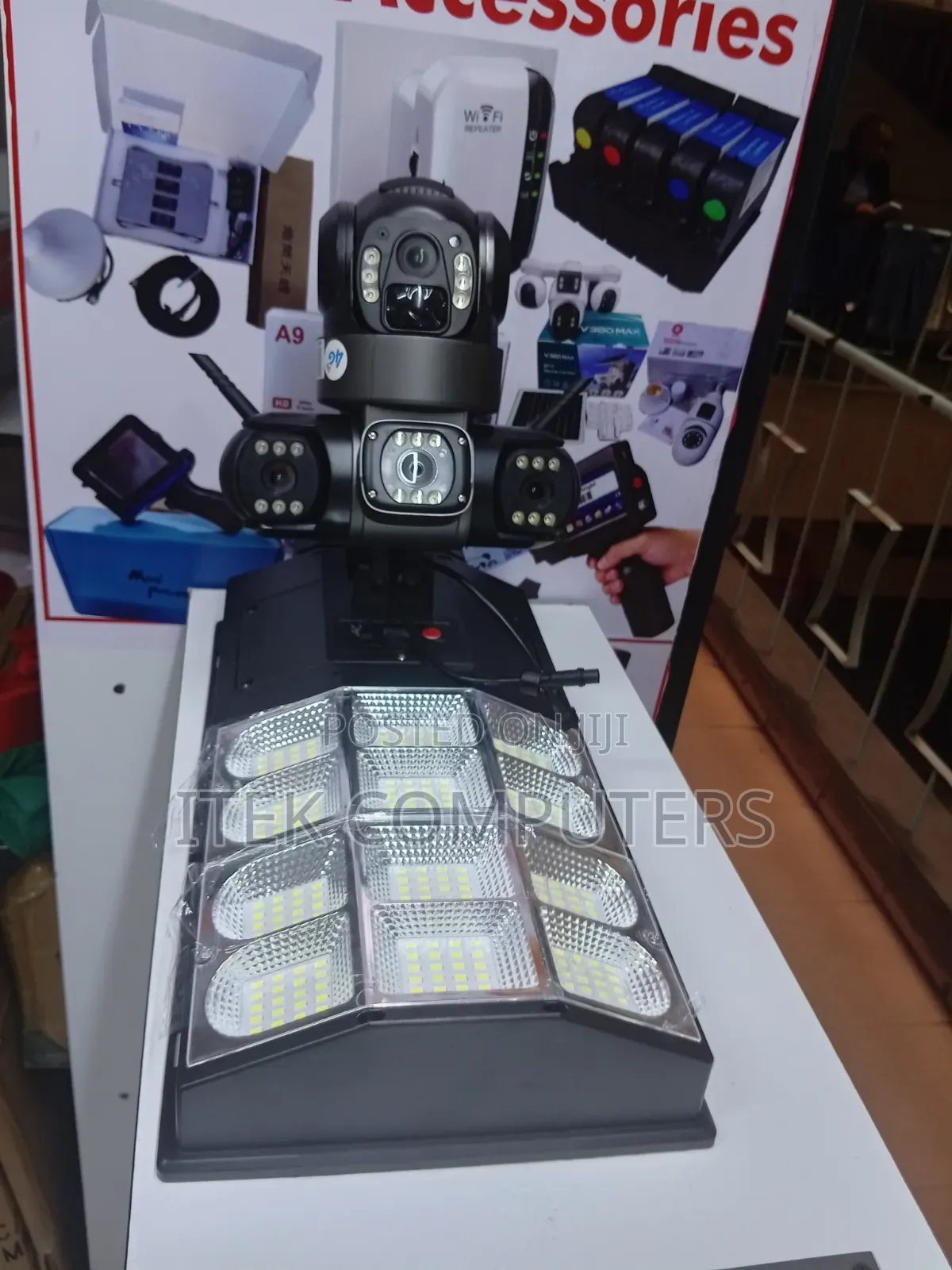 AI Solar Camera 300W for Garden Lighting and Nighttime Surveillance