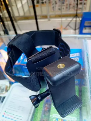 Adjustable Head Strap Mount With Phone Holder and Camera Adapter