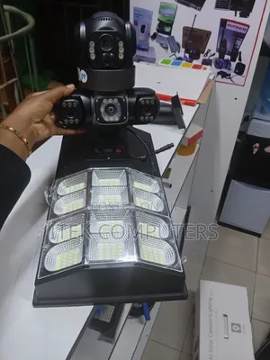 Intelligent AI Solar CCTV Camera 300W for Warehouse Protection