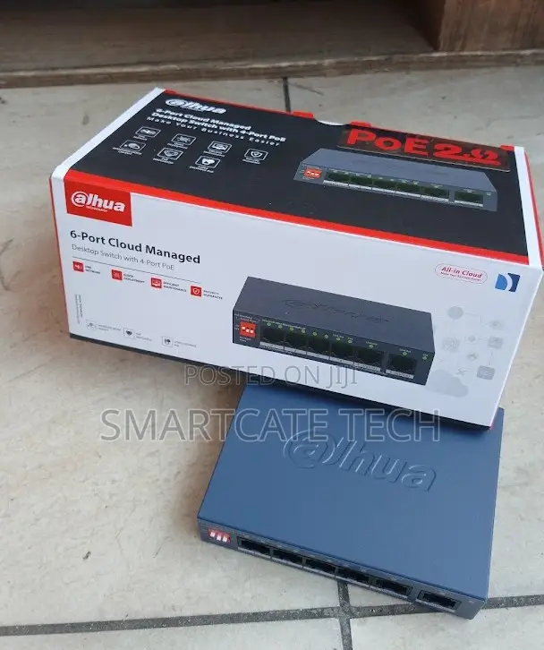 Dahua 4-Port PoE Switch With Dual Uplink Connectivity