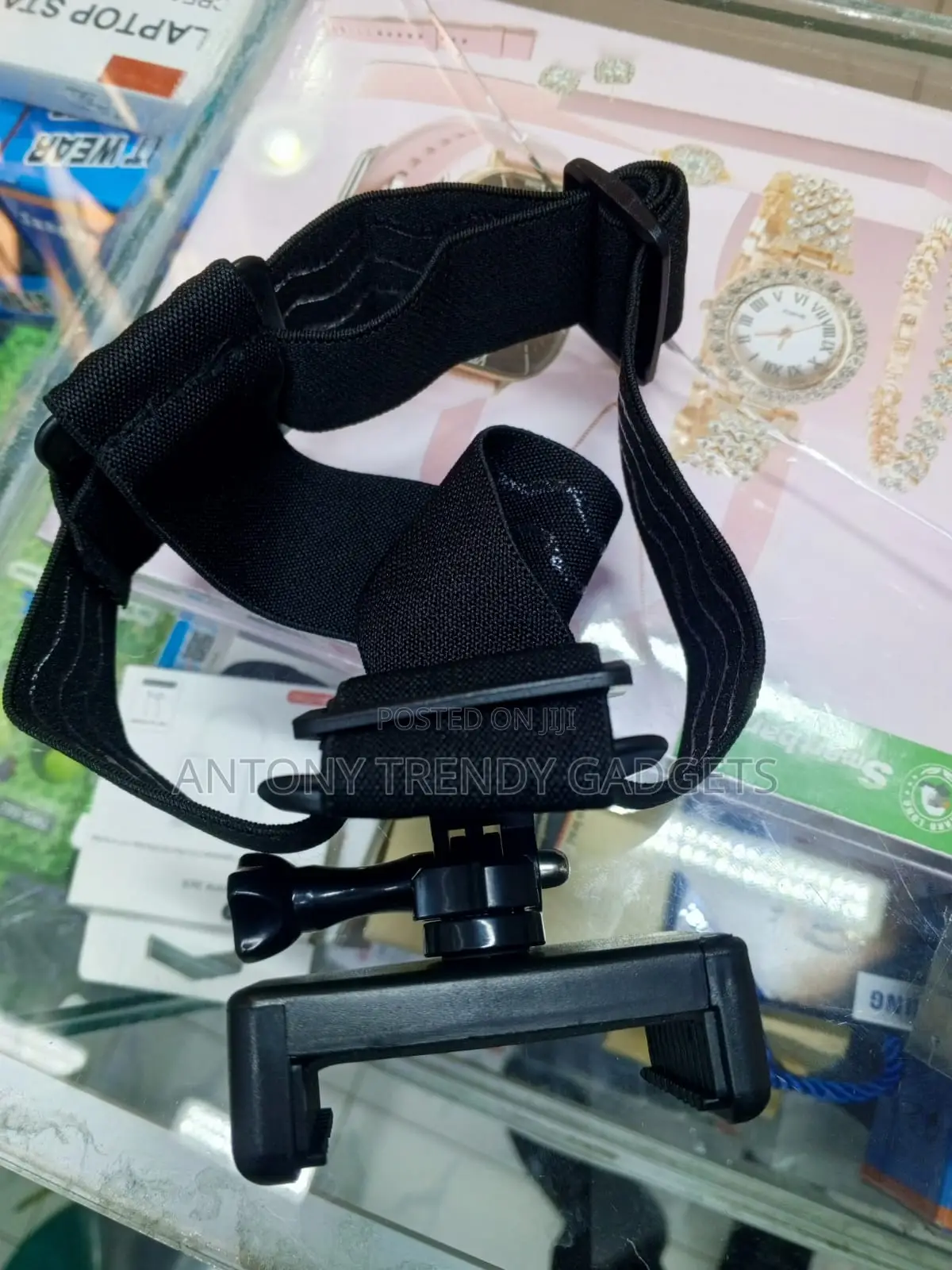 Adjustable Head Mount With Smartphone Clip for POV Video Recording