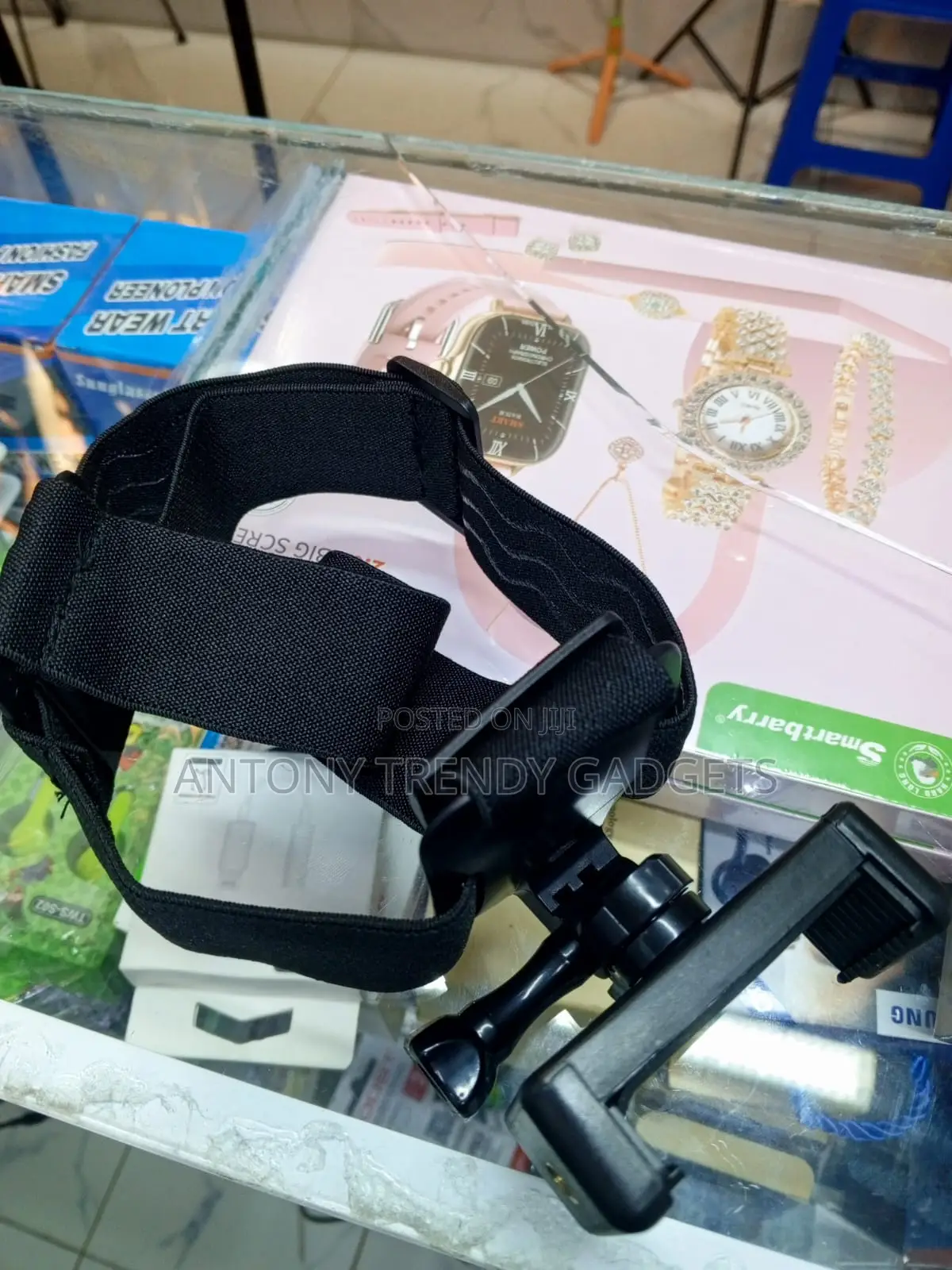 Adjustable Head Mount With Smartphone Clip for POV Video Recording