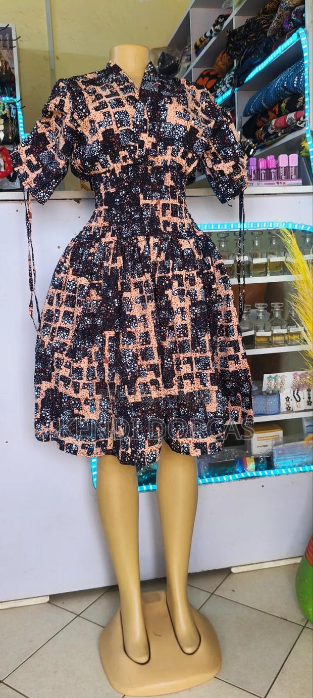 Kitenge Free Knee Length Dress