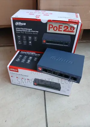 Dahua 4-Port 10/100 MBPS PoE Switch for CCTV Networking