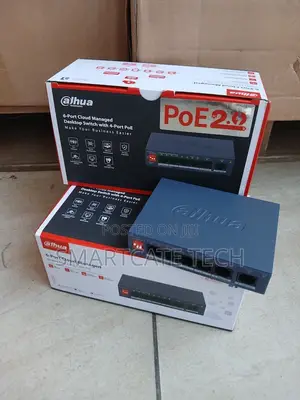 Dahua Fast Ethernet Switch With 4 PoE Ports and 2 Network Uplinks