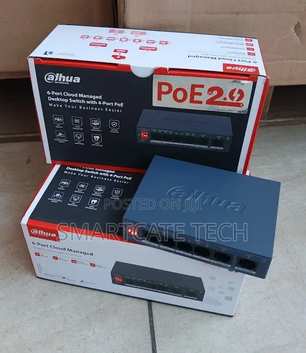 Dahua 4-Port Fast Ethernet Network Switch for CCTV Installation