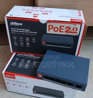 Dahua PoE Surveillance Switch With 4 Downlink Ports and 2 Uplink Ports