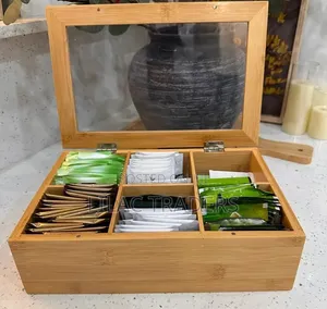 Bamboo Tea Collection and Storage Organiser Alp