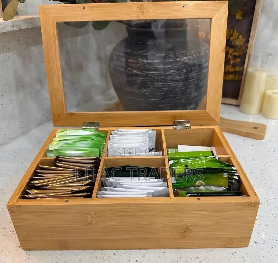 Bamboo Tea Collection and Storage Organiser Alp