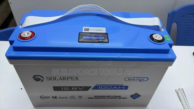 Solarpex 12.8v 100ah Rechargeable LiFeP04 Lithium Battery