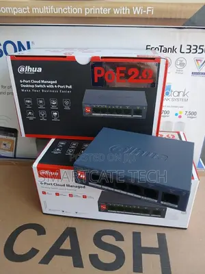 Dahua 4-Port PoE LAN Switch With 2 Uplink Ports for IP Cameras