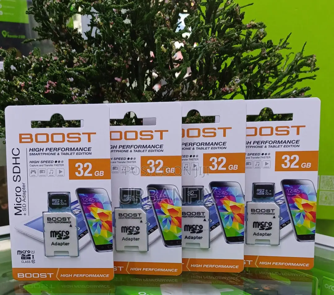 Boost 32GB High Performance High Speed Memory Card + SD Adapter