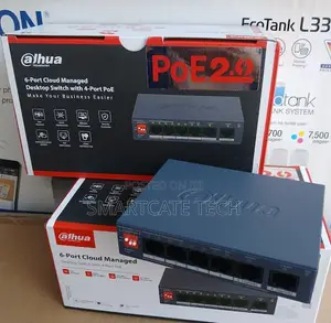 Dahua 4-Port Fast Ethernet PoE Switch With Dual Uplink Connectivity