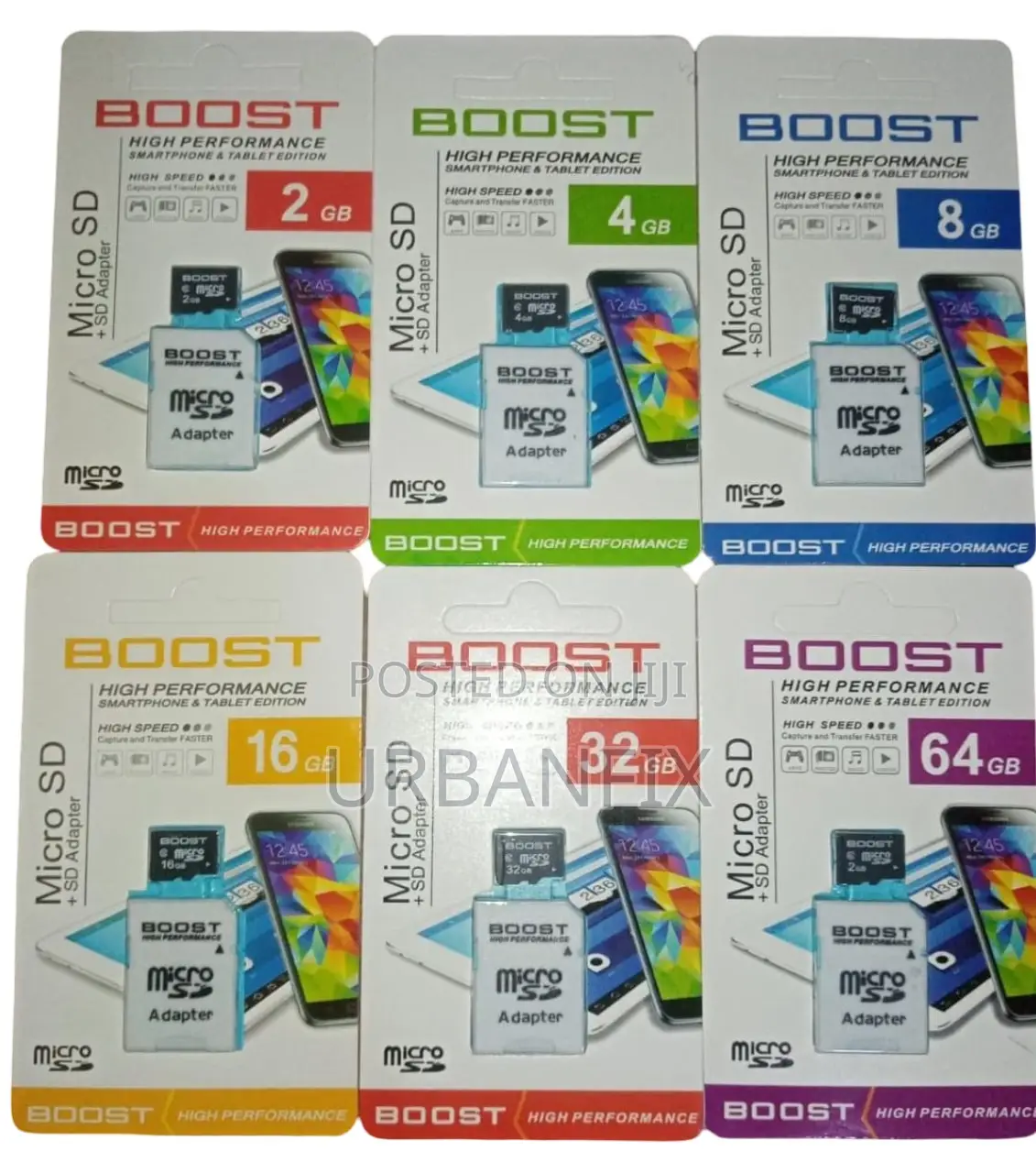 Boost 32GB High Performance High Speed Memory Card + SD Adapter