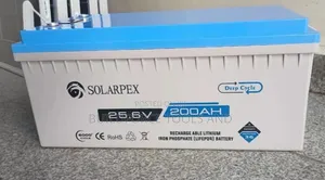 Solarpex 25.6v 200ah Rechargeable LiFeP04 Lithium Ion Battery