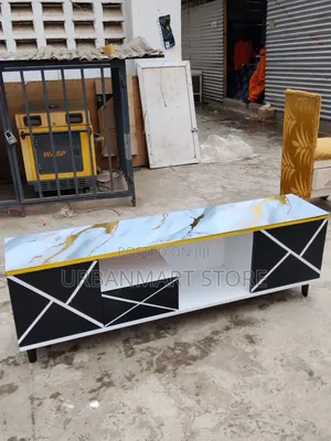 5FT Modern Executive TV Stand With Marble Finish