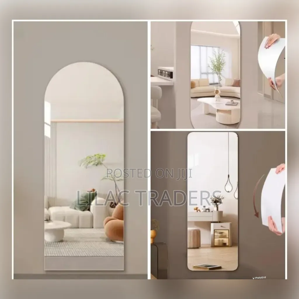 Peel and Stick Unbreakable Mirror* 150*40cm Davy