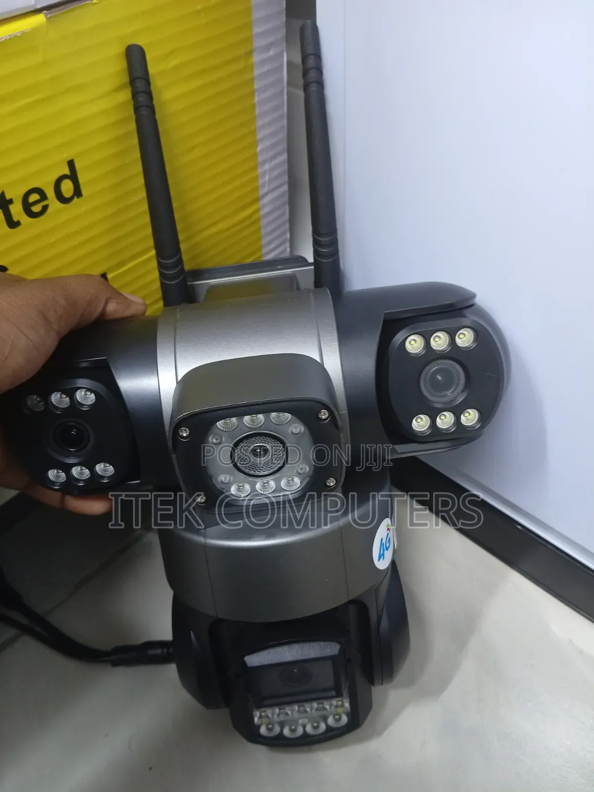 Triple Lens 4G Solar CCTV for Construction Site Security