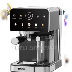 Nunix Espresso Coffee Machine, Automatic Milk Frother, Touch Control